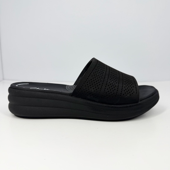 Clarks Cloudsteppers Drift Twist Slip-On Sandals Black Size 7M - Picture 2 of 16